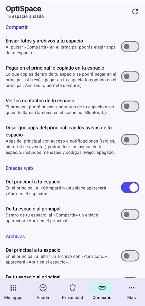 OptiSpace: puentes entre los dos espacios